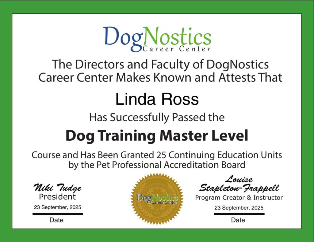 DogNostics Master Level Course Certificate